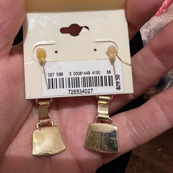 🆕 BROOKS BROTHERS GOLD TONE NECKLACE AND EARRING SET - Picture 3 of 5